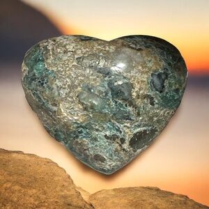 Chrysocolla Heart Tumble (Healing Stone)